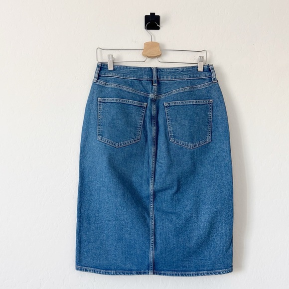 GAP Denim Skirt with Front Slit Size 8/29 - Picture 5 of 7